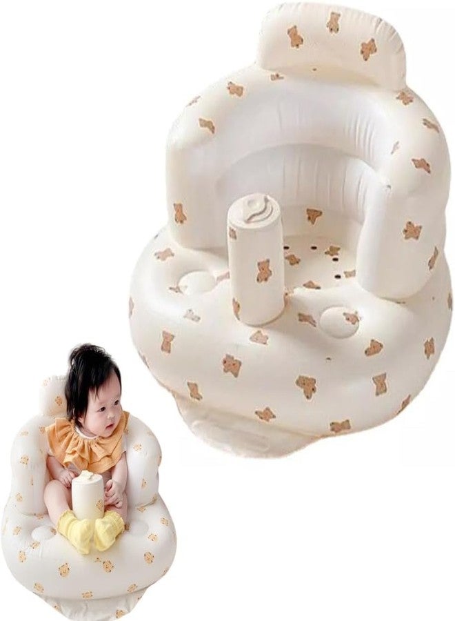 VPGS Inflatable Baby Seat - Infant Safety Support, Blow Up Baby Floor Seat with Built in Air Pump- Perfect for Travel, Beach, Camping - Ideal for Babies 3 Months and Up - Image 1
